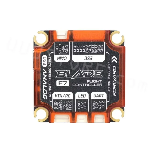 Wholesale RUSHFPV RUSH BLADE F722 V2 Analog Flight Controller ICM42688P 16MB BlackBox 3-6S 30X30mm for FPV Freestyle Drone Stack